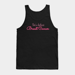 Breast Cancer Typography Tank Top